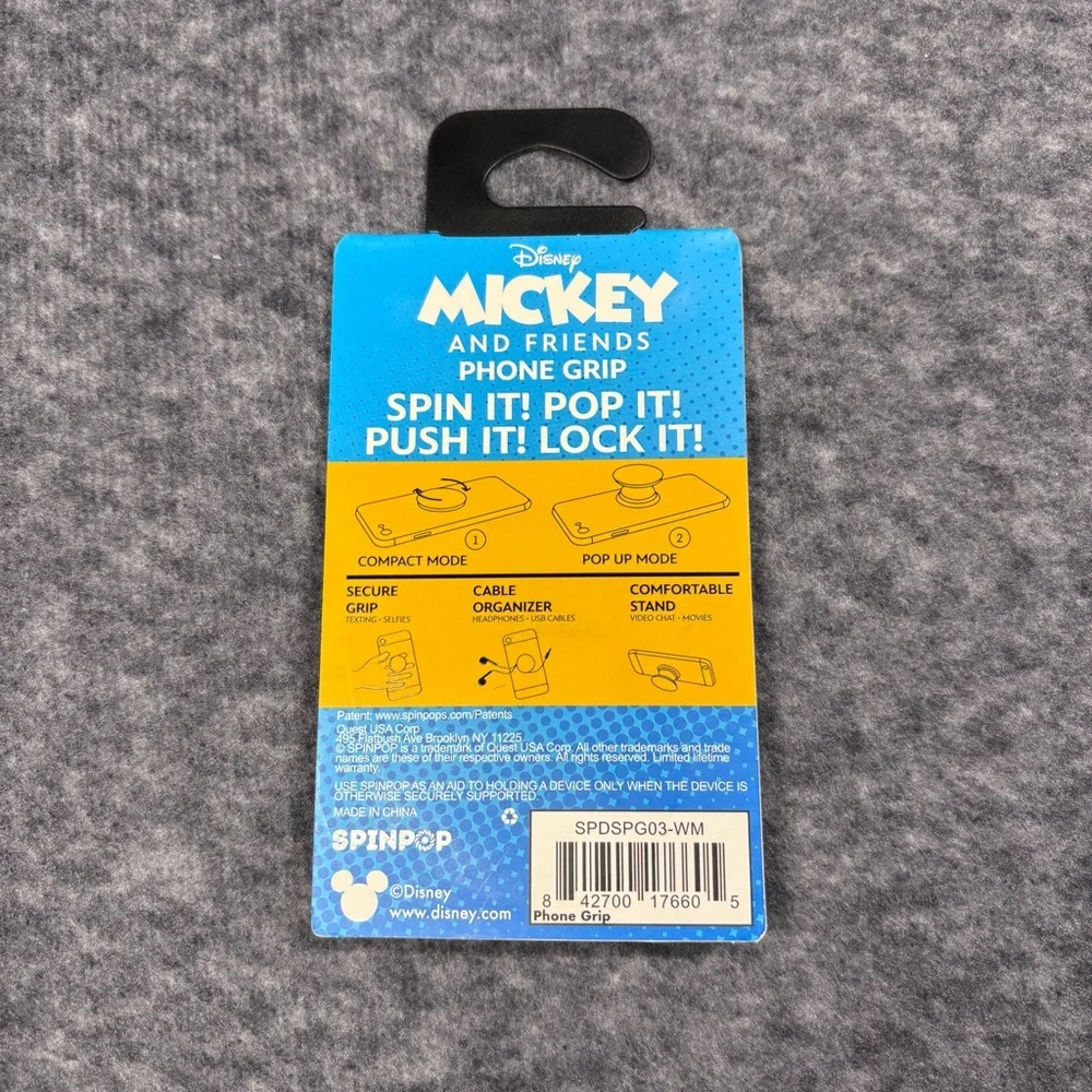 Disney Mickey Mouse Red SpinPop Phone Grip - Pack of 5
